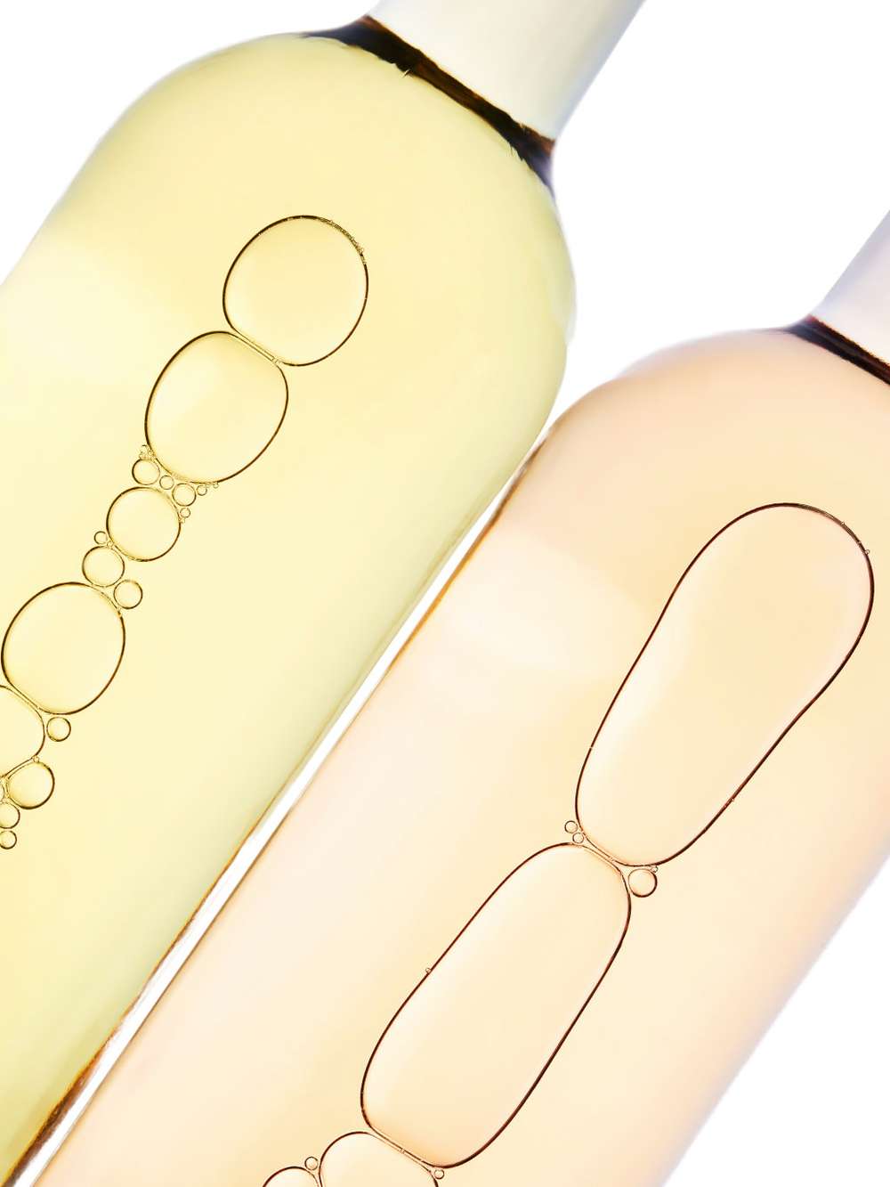 l´amour d´azur Flaschen mit Blasen